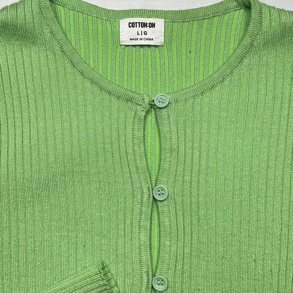 Cotton On Ribbed Button Up Long Sleeve Shirt - Picture 6 of 8